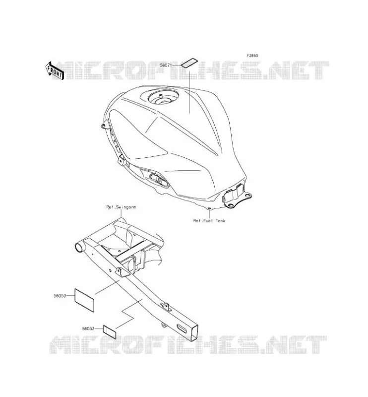 LABEL Kawasaki MOTOS 300 2015 NINJA 300  EX300AFF