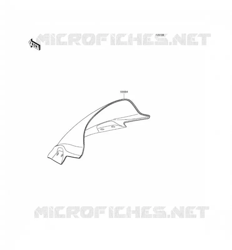 ACCESSOIRE(PARE-BRISE) Kawasaki MOTOS 300 2015 NINJA 300  EX300AFF