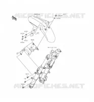 GARDE BOUE AVANT pour Kawasaki NINJA 300 2015