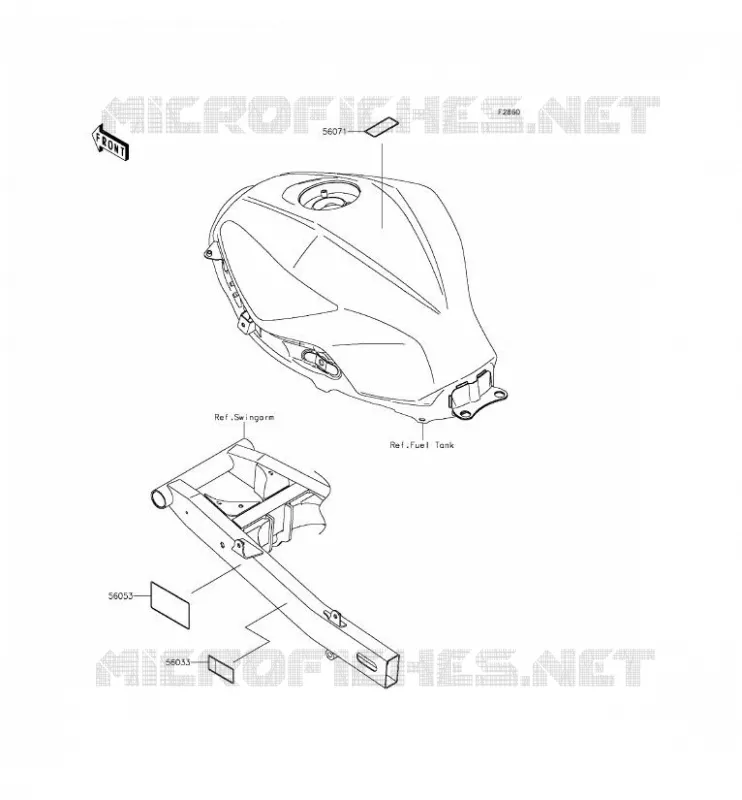 LABEL Kawasaki MOTOS 300 2015 NINJA 300  EX300AFFA