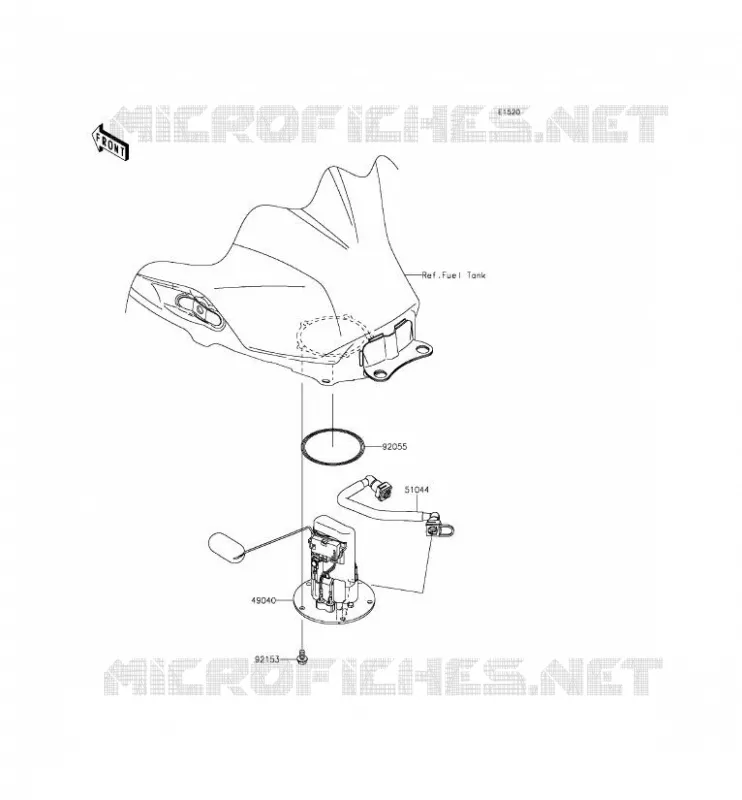 POMPE A ESSENCE Kawasaki MOTOS 300 2015 NINJA 300  EX300AFS