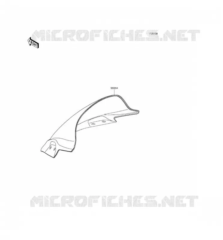 ACCESSOIRE(PARE-BRISE) Kawasaki MOTOS 300 2015 NINJA 300  EX300AFSA