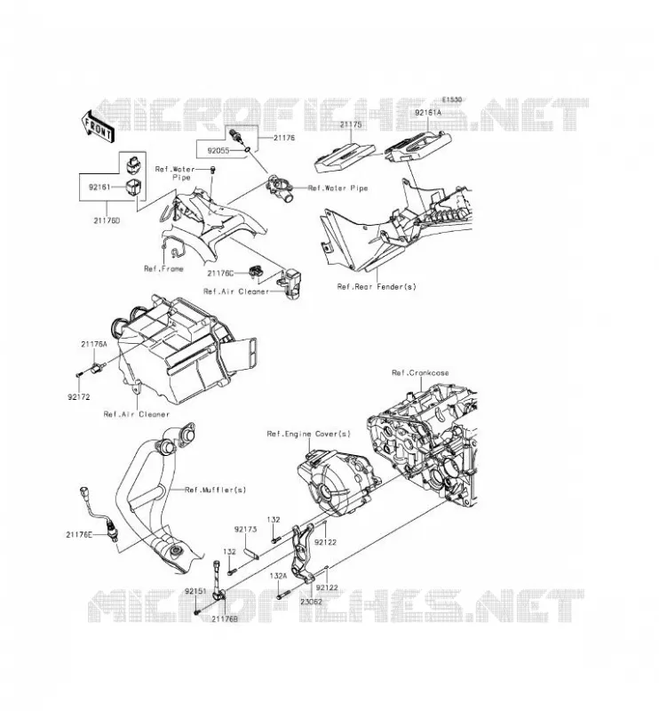 INJECTION CARBURANT Kawasaki MOTOS 300 2014 NINJA 300 ABS  EX300BEF