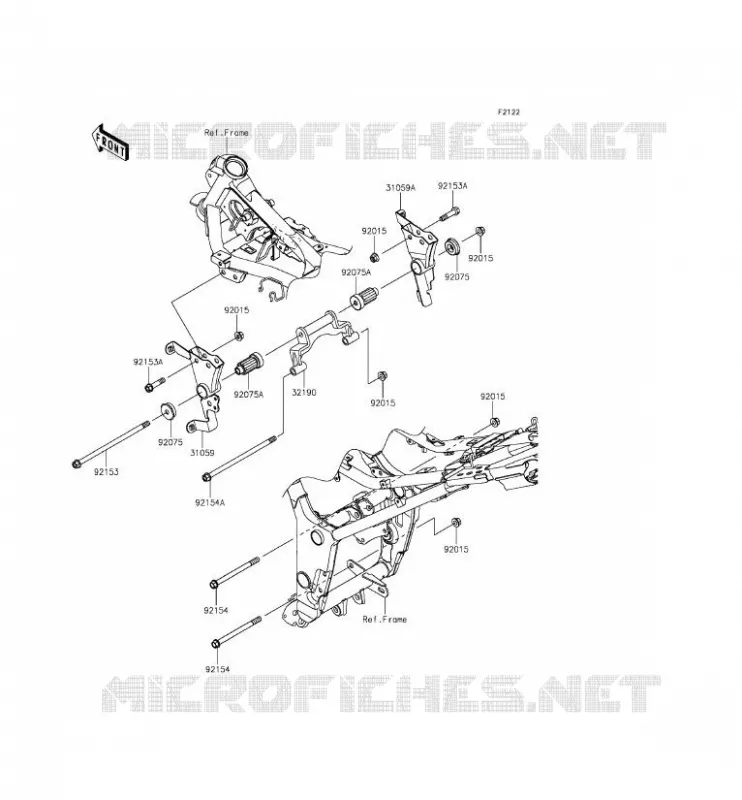 SUPPORT MOTEUR Kawasaki MOTOS 300 2014 NINJA 300 ABS  EX300BEF