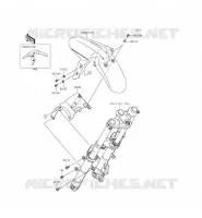 GARDE BOUE AVANT pour Kawasaki NINJA 300 ABS 2014