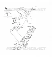 GARDE BOUE AVANT pour Kawasaki NINJA 300 ABS 2014