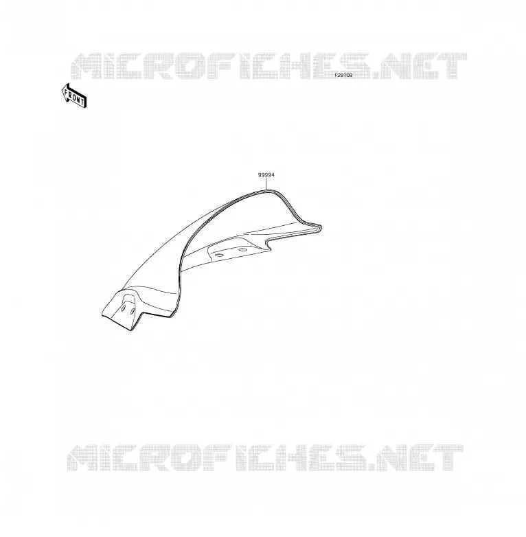 ACCESSOIRE(PARE-BRISE) Kawasaki MOTOS 300 2015 NINJA 300 ABS  EX300BFS