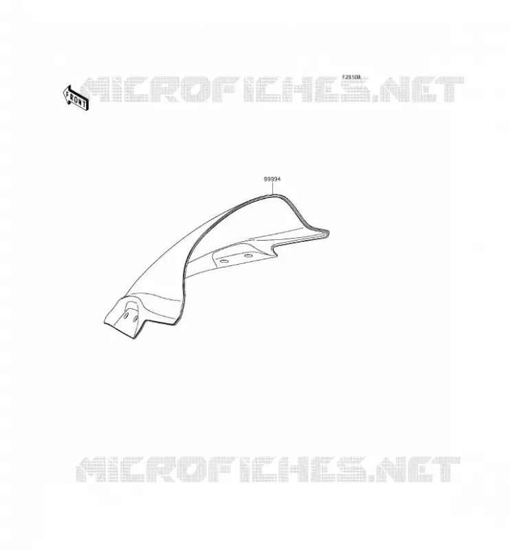 ACCESSOIRE(PARE-BRISE) Kawasaki MOTOS 300 2015 NINJA 300 ABS  EX300BFSA