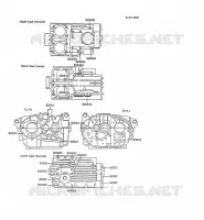 BOULON CARTER MOTEUR pour Kawasaki GPZ305 BELT DRIVE 1987
