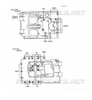 BOULON CARTER MOTEUR pour Kawasaki GPZ500S 1991