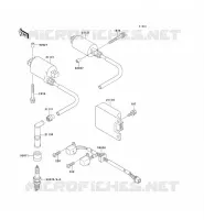 BOBINE D'ALLUMAGE pour Kawasaki GPZ500S 1992