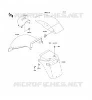 GARDE BOUE pour Kawasaki GPZ500S 1992