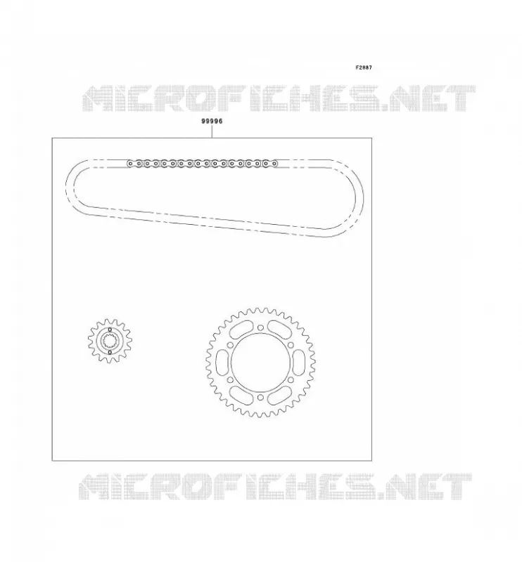 KIT CHAINE Kawasaki MOTOS 500 2004 GPZ500S  EX500-D11
