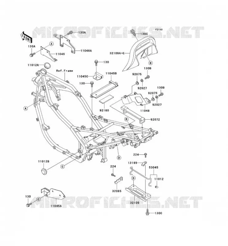 ELECTRO BRACKET Kawasaki MOTOS 500 2000 GPZ500S  EX500-D7