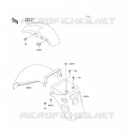 GARDE BOUE pour Kawasaki GPZ500S 2000