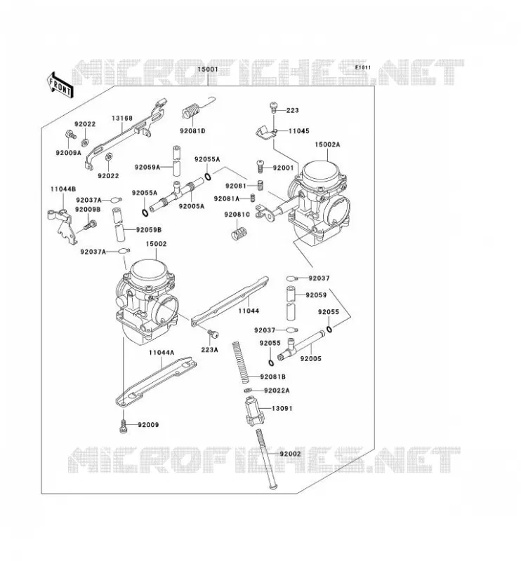 CARBURATEUR Kawasaki MOTOS 500 2000 GPZ500S  EX500-D7