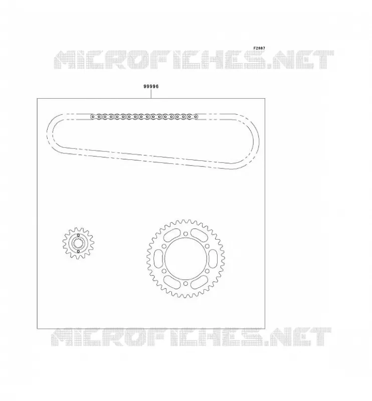 KIT CHAINE Kawasaki MOTOS 500 2008 GPZ500S  EX500D8F