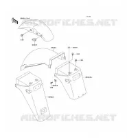 GARDE BOUE pour Kawasaki GPZ500S 2000
