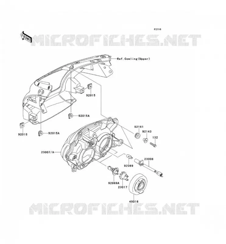OPTIQUE(S) Kawasaki MOTOS 650 2007 ER-6F  EX650A7F