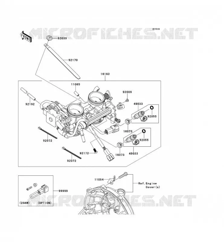 CARBU Kawasaki MOTOS 650 2007 ER-6F  EX650A7F