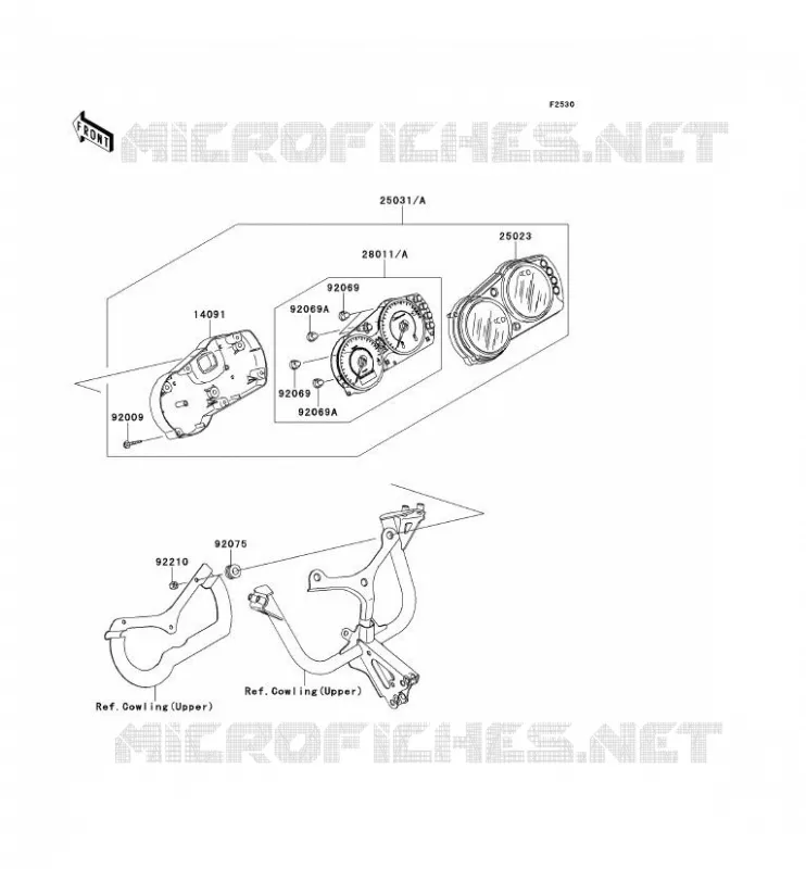 COMPTEURS Kawasaki MOTOS 650 2007 ER-6F  EX650A7F