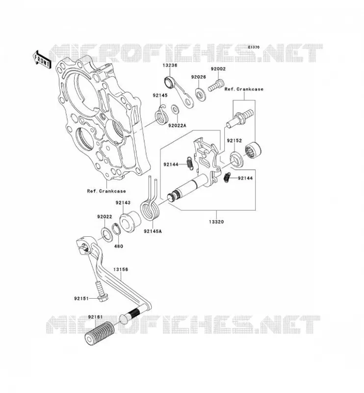 SELECTEUR Kawasaki MOTOS 650 2007 ER-6F  EX650A7F
