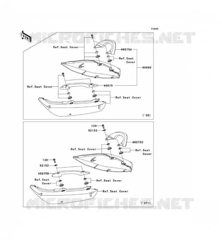 PIECE EN OPTION Kawasaki MOTOS 650 2008 ER-6F  EX650A8F