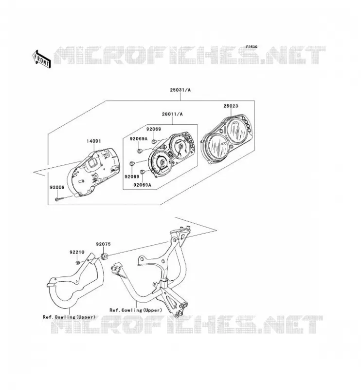 COMPTEURS Kawasaki MOTOS 650 2008 ER-6F  EX650A8F