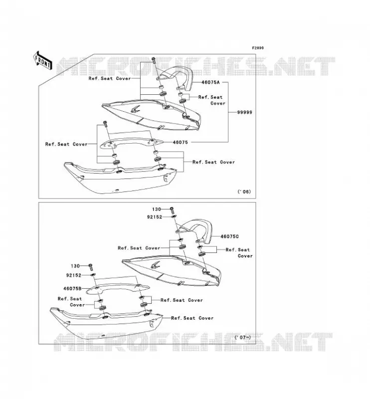 PIECE EN OPTION Kawasaki MOTOS 650 2008 ER-6F  EX650A8F