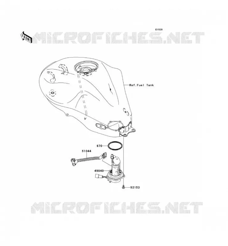 POMPE A ESSENCE Kawasaki MOTOS 650 2006 ER-6F ABS  EX650B6F