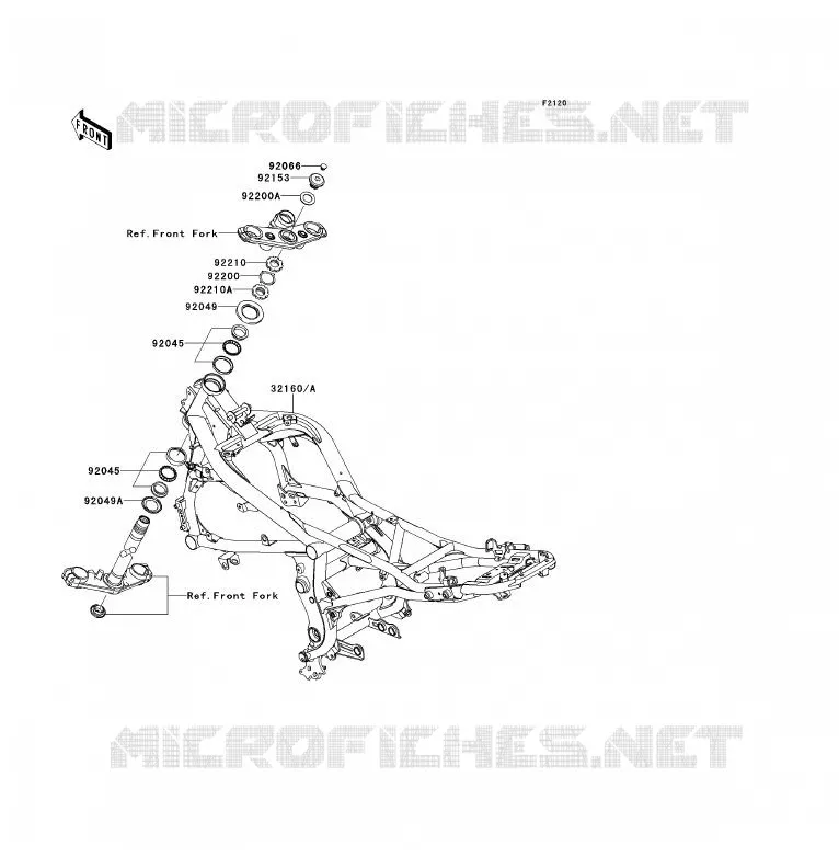 CH&Acirc;SSIS Kawasaki MOTOS 650 2009 ER-6F  EX650C9F