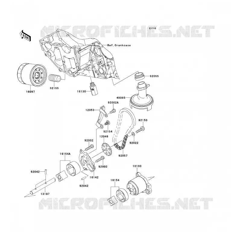 POMPE A HUILE Kawasaki MOTOS 650 2009 ER-6F  EX650C9F