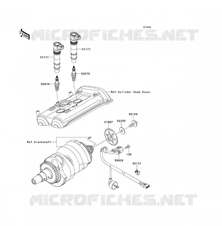 SYSTEME D&acute;ALLUMAGE Kawasaki MOTOS 650 2009 ER-6F  EX650C9F