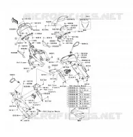 CARENAGE(SUPERIEUR) pour Kawasaki ER-6F 2009