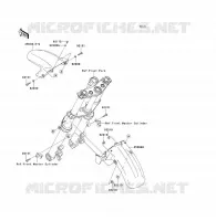 GARDE BOUE AVANT pour Kawasaki ER-6F 2010