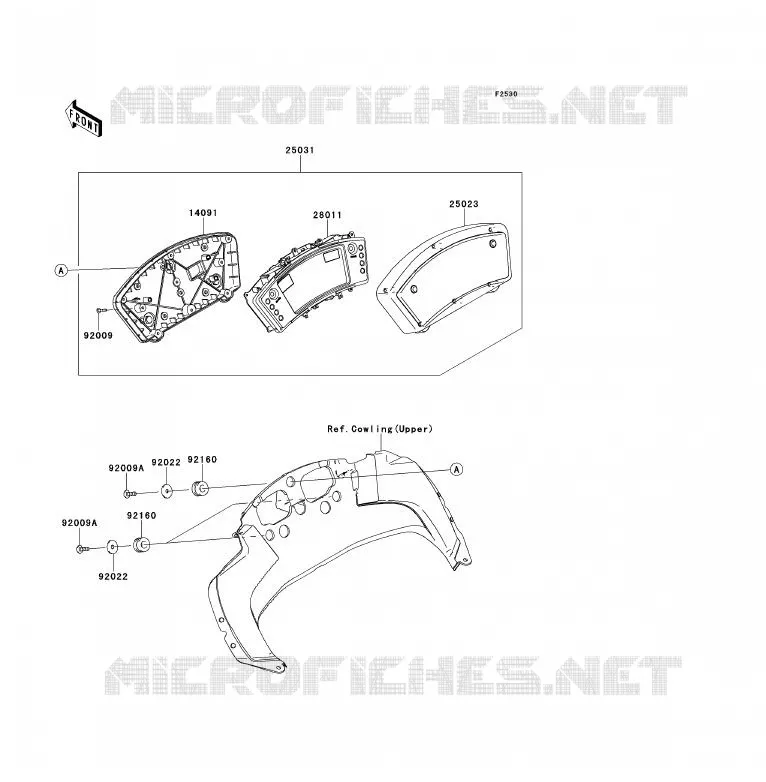 COMPTEURS Kawasaki MOTOS 650 2010 ER-6F  EX650CAF