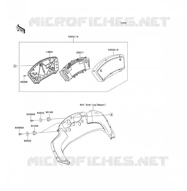 COMPTEURS Kawasaki MOTOS 650 2010 ER-6F  EX650CAF