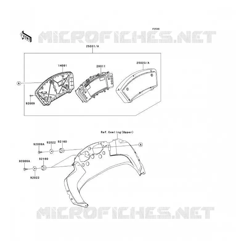 COMPTEURS Kawasaki MOTOS 650 2010 ER-6F  EX650CAF