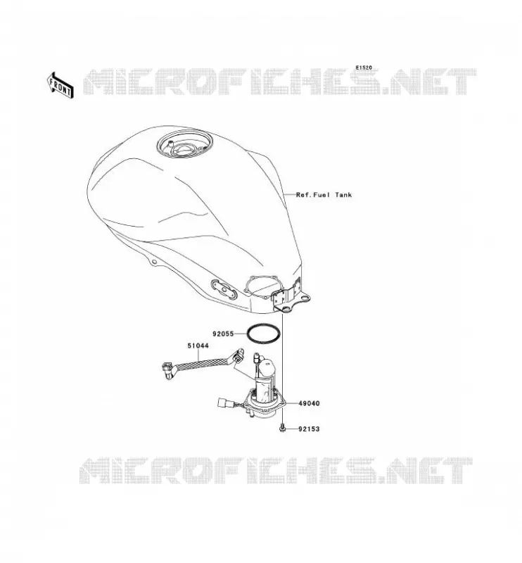 POMPE A ESSENCE Kawasaki MOTOS 650 2011 ER-6F  EX650CBF