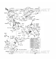 CARENAGE(SUPERIEUR) pour Kawasaki ER-6F 2011