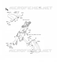 GARDE BOUE AVANT pour Kawasaki ER-6F 2011