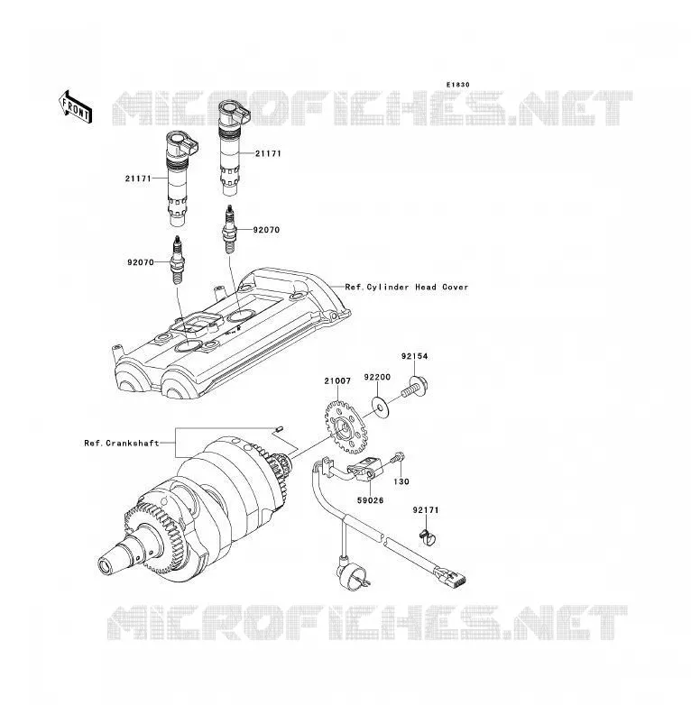 SYSTEME D&acute;ALLUMAGE Kawasaki MOTOS 650 2009 ER-6F ABS  EX650D9F