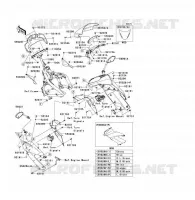 CARENAGE(SUPERIEUR) pour Kawasaki ER-6F ABS 2009