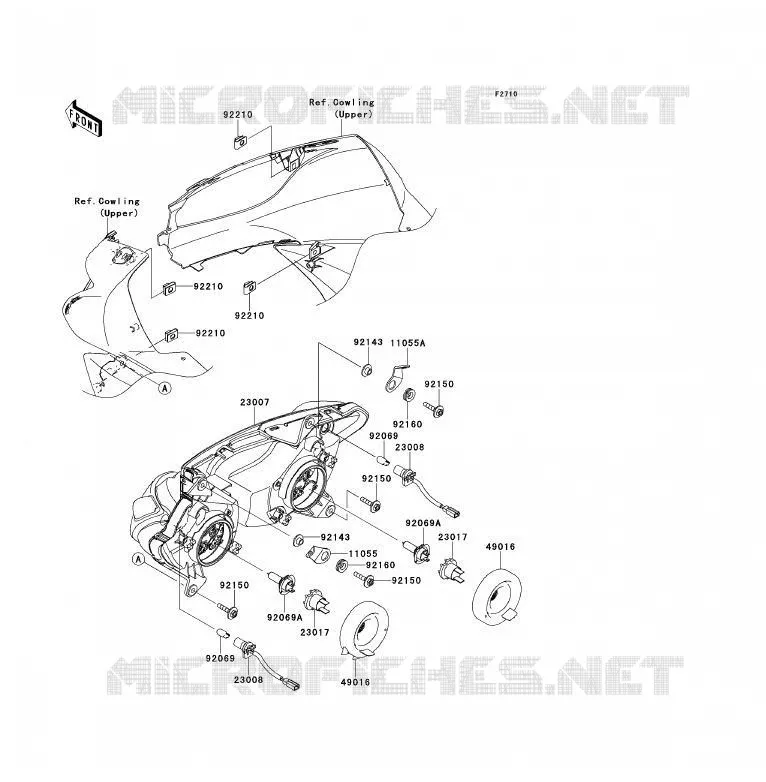 OPTIQUE(S) Kawasaki MOTOS 650 2010 ER-6F ABS  EX650DAF