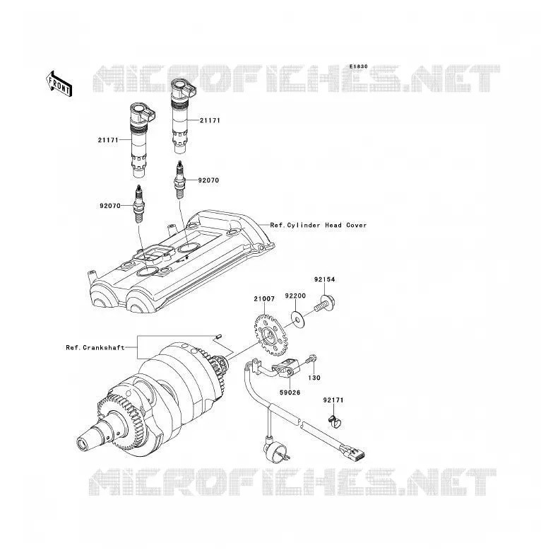 SYSTEME D&acute;ALLUMAGE Kawasaki MOTOS 650 2010 ER-6F ABS  EX650DAF