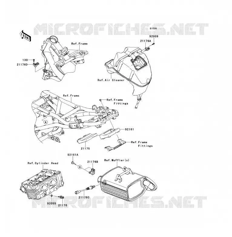 INJECTION CARBURANT Kawasaki MOTOS 650 2011 ER-6F ABS  EX650DBF