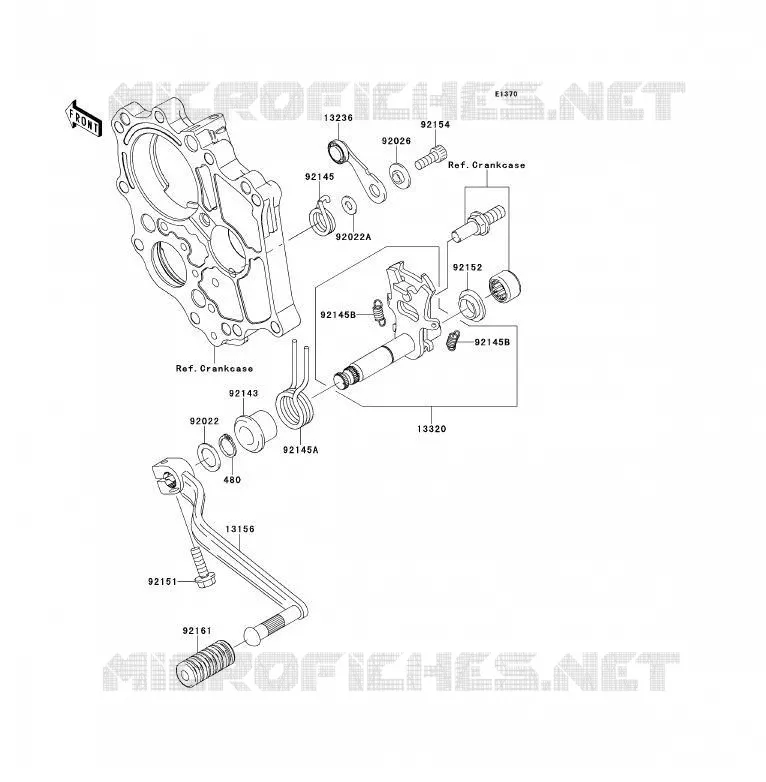 SELECTEUR Kawasaki MOTOS 650 2011 ER-6F ABS  EX650DBF