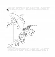 GARDE BOUE AVANT pour Kawasaki ER-6F 2012