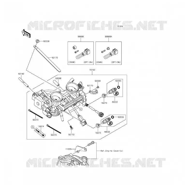 CARBU Kawasaki MOTOS 650 2012 ER-6F  EX650ECF