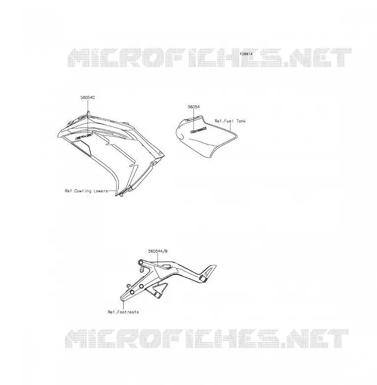 Decals(Black)(ECF) Kawasaki MOTOS 650 2012 ER-6F  EX650ECF